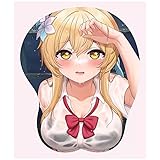 原神 マウスパッド3D 立体マウスパッド18禁 おっぱい お尻 可愛い おしゃれ おっぱい 胸 滑り止め 漫画 アニメ 耐久性良い 手首 人間工学 ゲーミング オフィス 自宅用 クリスマス プレゼント周辺 誕生日 グッズ (26.5*21.5CM,蛍B)