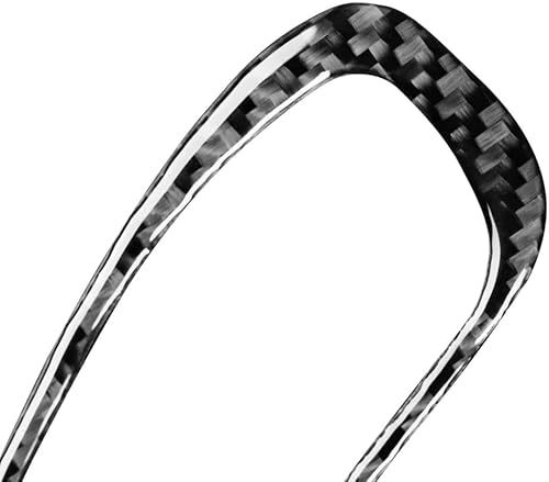 Miniatura 7 de Juego de 2 piezas de fibra de carbono para el interior del automóvil, velocímetro lateral, tablero de instrumentos multifunción para cubierta de