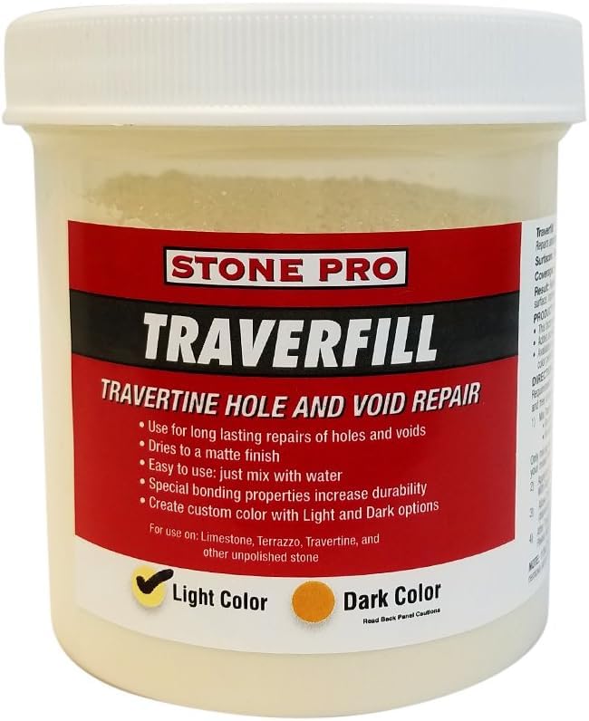 StonePro – Traverfill Light (1 Lb.) (for Repairing Holes in Travertine)