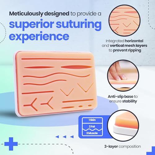 A Plus Medics NEW 2019 MODEL Complete Suture Practice Kit For Medical Students W/How-To Suture Hd Video Course thumb #5