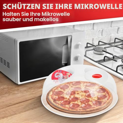 Flexzion Mikrowellenabdeckung transparente Mikrowellenabdeckhaube mit einstellbarem Dampfentlüftungsloch, BPA-freier… – Ansicht 2