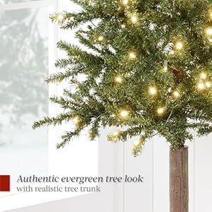 Best Choice Products Pencil Christmas Tree 6ft Pre-lit Alpine Slim Holiday Decoration, Lighted Skinny Décor LED Lights, Metal Stand Best Choice Products Pencil Christmas Tree 6ft Pre lit Alpine Slim Holiday Decoration Lighted Skinny Decor LED Lights Metal Stand