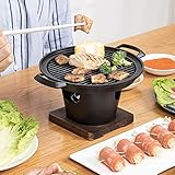MNSSRN Horno pequeño de Estilo Japonesa de una Persona, Parrilla de Barbacoa pequeña Coreana portátil para una Parrilla para una Parrilla para una Parrilla Japonesa Mini