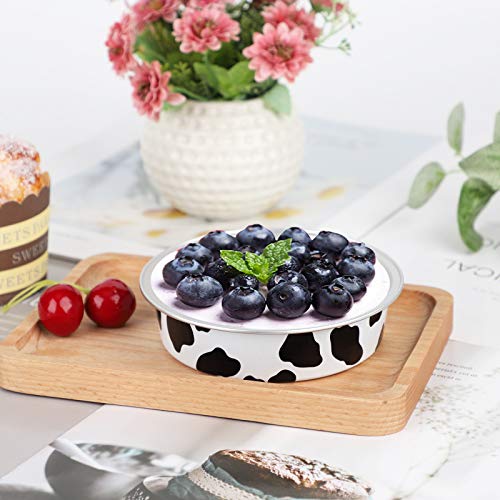 Beasea 4 Inch Pie Tins with Lids, 50 Pack 8 Oz Mini Tart Pan Disposable Pie Tins, Black White Aluminum Pie Pan Foil Tart Tins Round Muffin Container Mini Cheesecake Pan for Pie Tart Quiche - Thumbnail 4