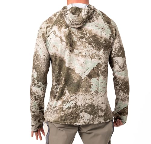 Realtree Men's Camo Sun Hooded Shirts, Lightweight, Breathable for Fishing, Hiking and Outdoors4