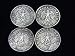 Four (4) WWII German Reichspfennig Coins Dated 1940, 1941, 1942 &1943