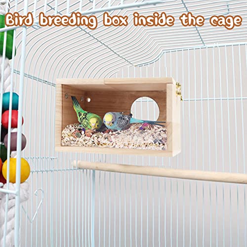 Gindoor GR01016-BIRD NEST-FBA Parakeet Nesting Box Transparent Bird House thumb #6