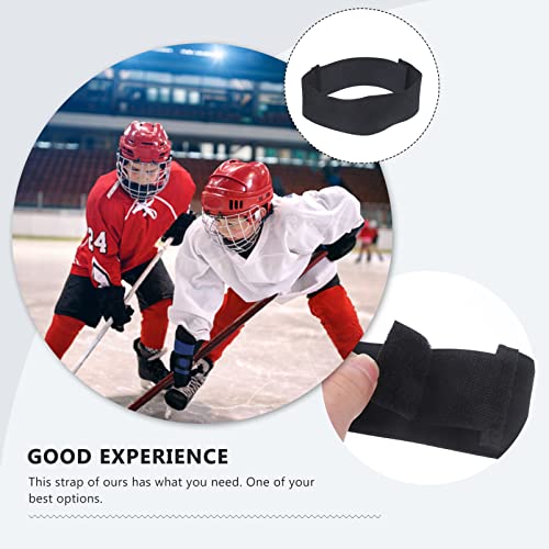 BESPORTBLE 4 Stück Anti-Slip Schienbeinschutz Gurt Verstellbar Hockeyriemen Für Herren Und Damen Elastischer Sporthockey Guard Strapazierfähiger Schienbeinschutz Für Torhüter