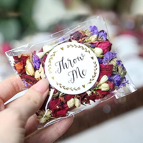 RainbowPana 30 Pack Biodegradable Confetti, Dried Flower Petals, Biodegradable Flower Petals for Weddings, Wedding Confett (All Petals Mix) Cover
