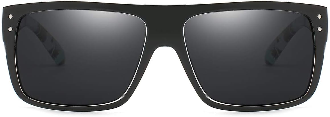 DUBERY Vintage Polarized Sunglasses D518+Wide Frame Rectangular Polarized Sunglasses D912