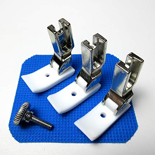 3 sets pie teflón para máquina de coser lateral izquierda