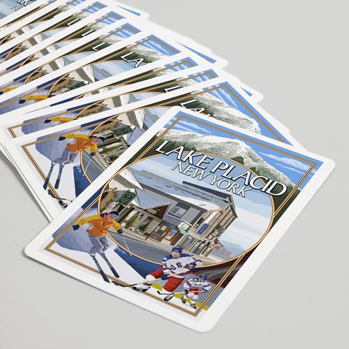 Baraja de Cartas Poker Lake Placid New York 52 Cartas miniatura 5