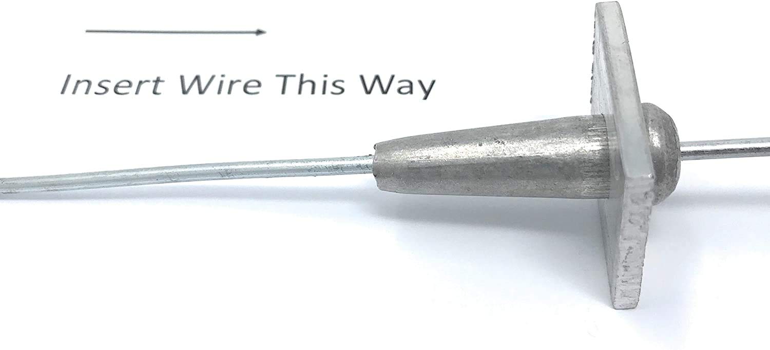 One Way Anchor Vises for 1213 Gauge Wire with Screws 10 Pack