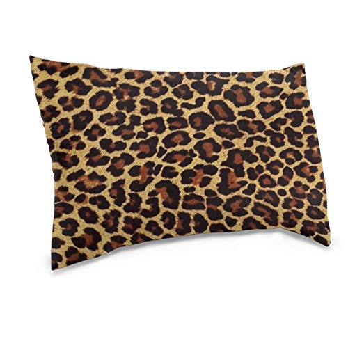 Leopard Print Pillowcase For Hair And Skin - Queen Size (20 X 30 Inches) Bed Pillow Cover - Brushed Microfiber, Wrinkle, Fade & Stain Resistant - Hidden Zipper Closure Pillow Case #TOP7