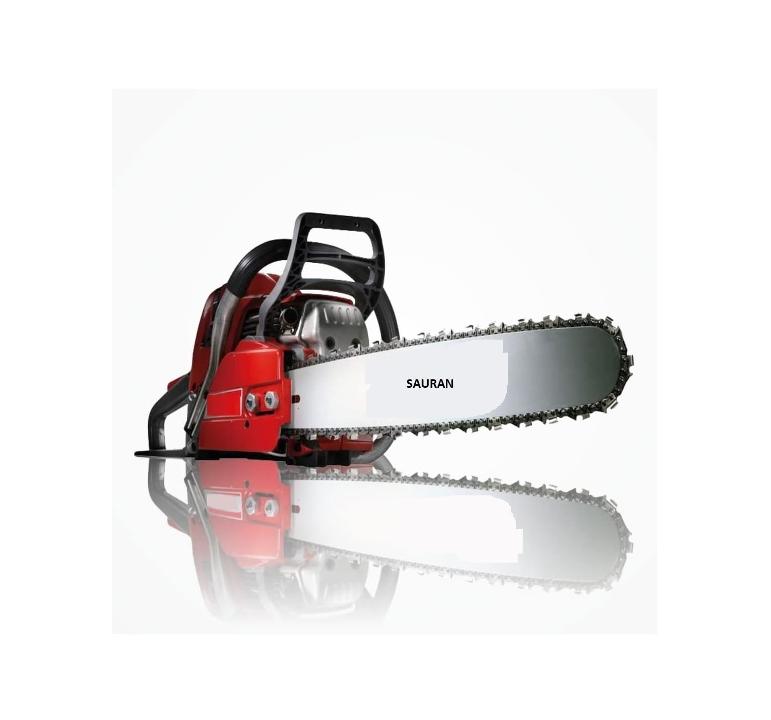 Sauran Gas-Powered Chainsaw, 62CC Chainsaw 18 inch Guide Bar and Chain, Red and Black-image-2