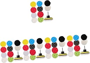 VICASKY 5 Conjuntos De Esponja De Lixa Fina De Espuma Para Polidor De Detalhamento De Carro Para Acessório De Broca De Detalhamento De Carro Almofada De Polimento Para Polidor De Carro