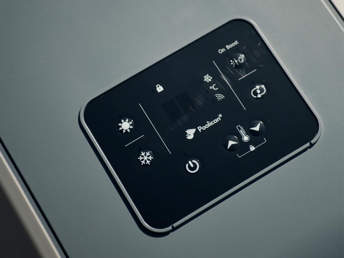 Close-up of Poolican control panel