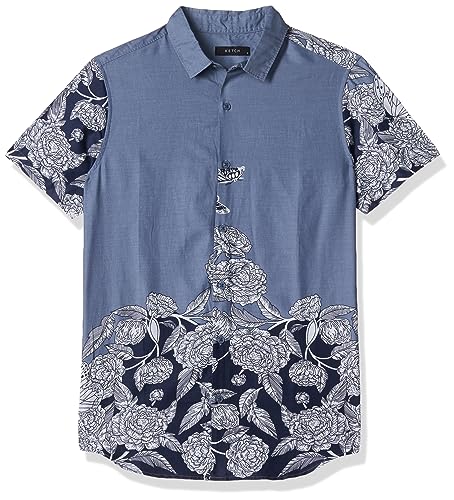 Image of Ketch Men's Cotton Slim Fit Printed Half Sleeve Shirt
