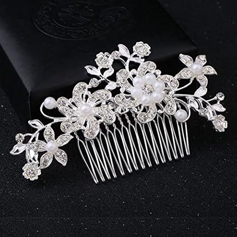 DMQ Pearl Wedding Hair Clip Comb Cover