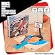 TOMY Xtreme Dunk Basketballspiel, actionreiches Spielzeug für Kinder, mit Abschussrampe und Trickwurf-Funktion, Slam Dunks und Alley-Oops, für 1–4 Spieler, ab 6 Jahren, ohne Batterien