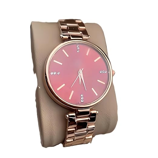 EVRGLOW Women Analogue Wrist Watches for Women's & Girls&Miss&Ladies Rose Gold Dial Watch with Stylish Bracelet Strap