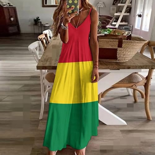 Robe longue grande taille fluide rouge pour sublimer vos formes - 3