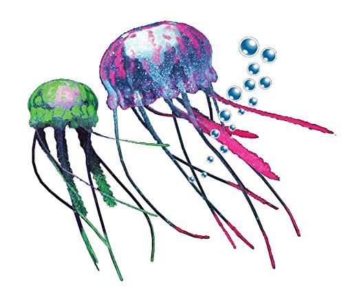 FISH R FUNTwin Pack Jellyfish, 3.8 x 5.7 cm, Red/Green
