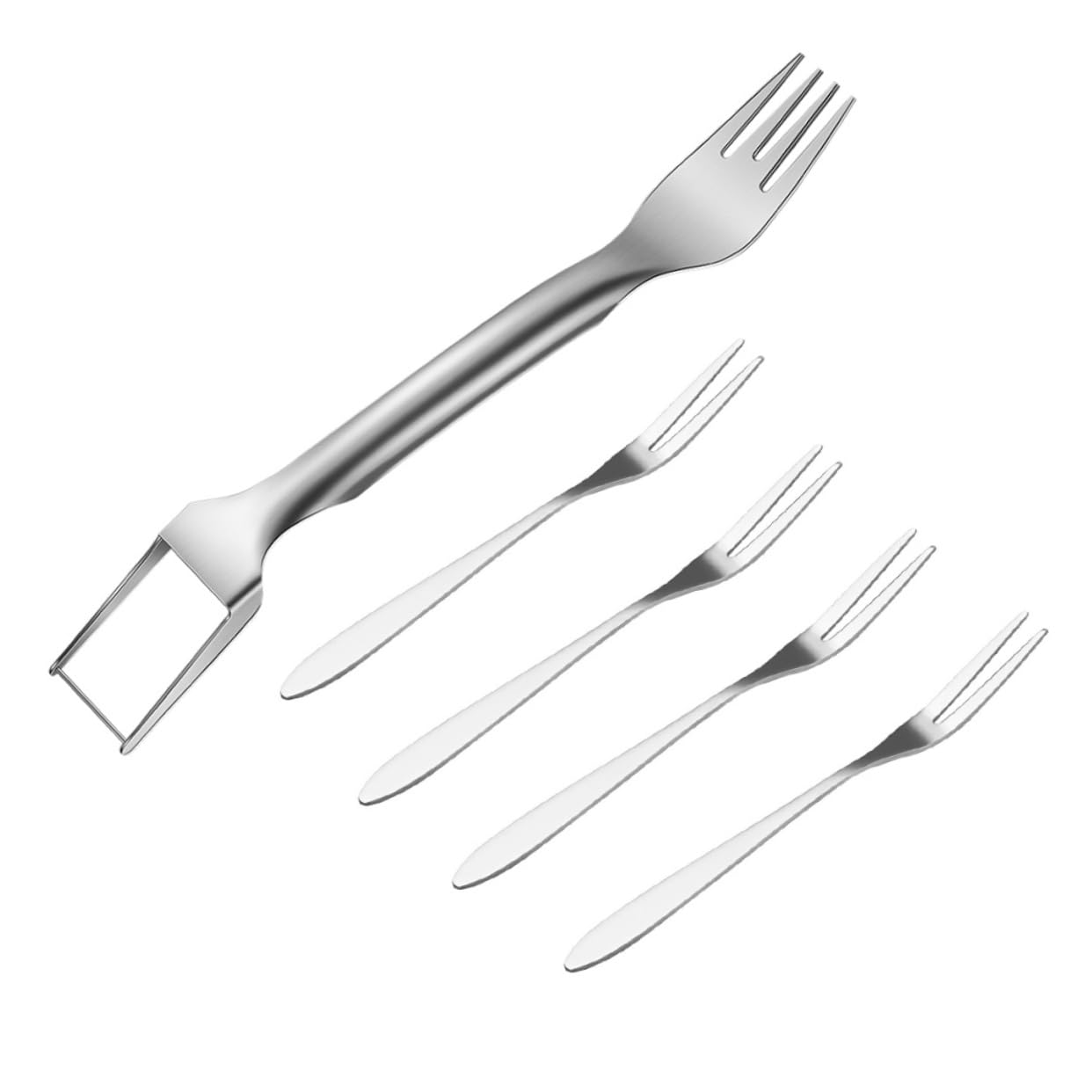 SOLUSTRE 1 Set Watermelon Slicing Tool Watermelon Melon Cutter for Home Multifunctional Fruits Cutter Kitchen Gadgets Creative Fruit Slicer Melon Cutting Tool Stainless Steel Silver