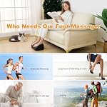 LINGTENG Foot Massager with Heat, with Massage Rollers, 3 Settings, Bi-Directional Rotation, Shiatsu Calf Massager for Calf, Foot and Sole Massage, Gift for Mum, Dad and Friends