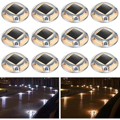 AGPTEK Solar Driveway Lights Outdoor 12 Pack Cover