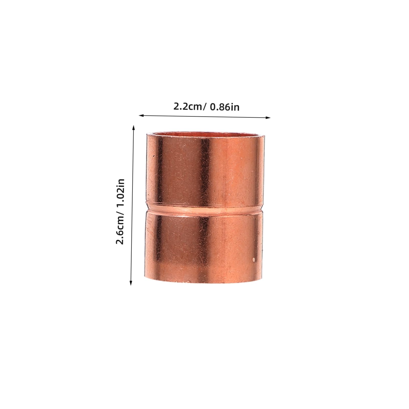 Cabilock Reliable Copper Connector Set 5pcs Hvac Fittings Precision Brazing for Air Conditioning Refrigeration Plumbing