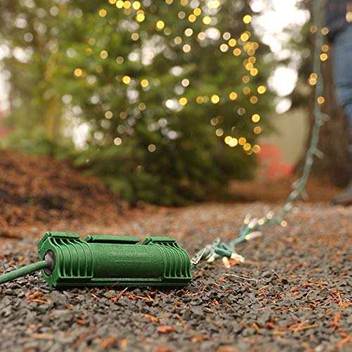 Twist And Seal Cord Protect (2 Pack) - Outdoor Extension Cord Safety Cover Connector And Weatherproof Electrical Protector – Green #TOP4