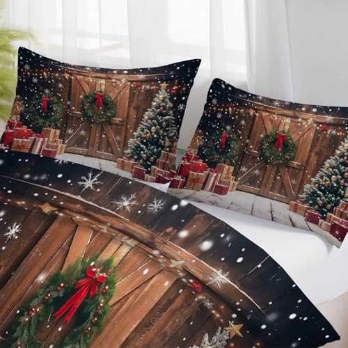 Funda de edredón navideña King de microfibra suave ideal para regalar en fiestas 6