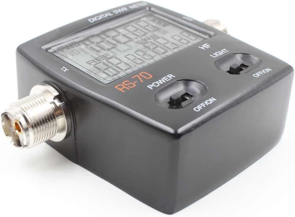 Youmei RS-70 Digital SWR/Watt Meter HF 1.6-60MHz 200W for Two-Way Radio