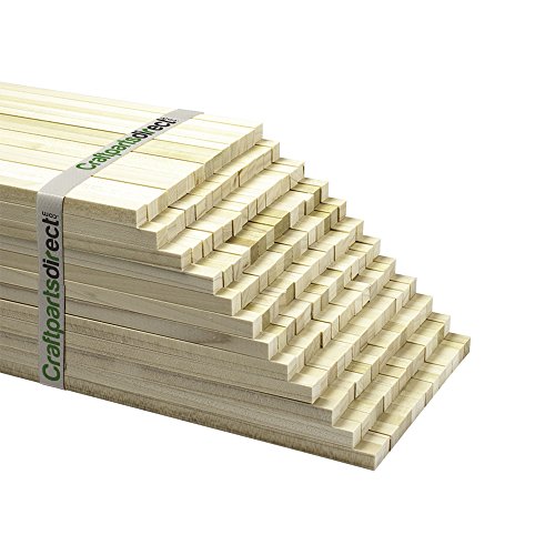 Wooden Unfinished Square Dowel Rods 3/16