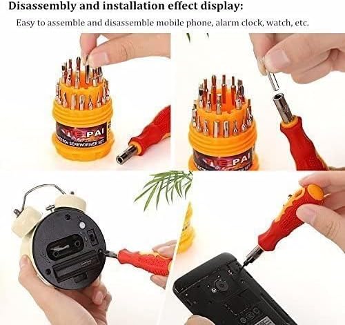 Oblivion Screw Driver Kit – Magnetic 31 in 1 Screwdriver Tool Set, Repairing Tools for Electronics & DIY Home Use – Compact, Portable & Multi-Head Bit Set for DIY Repairs and Maintenance (Pack of 1)