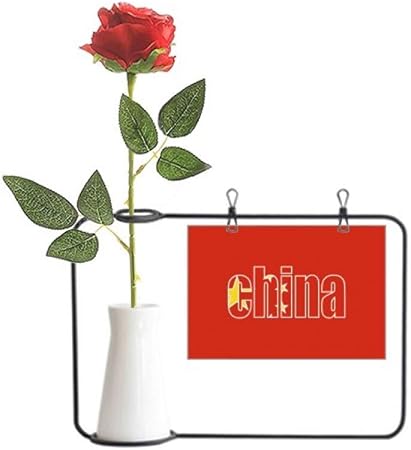 Amazon 中国国旗 名前 アールデコ ギフト ファッション 造花 吊り下げ花瓶 デコレーションボトル 造花 オンライン通販