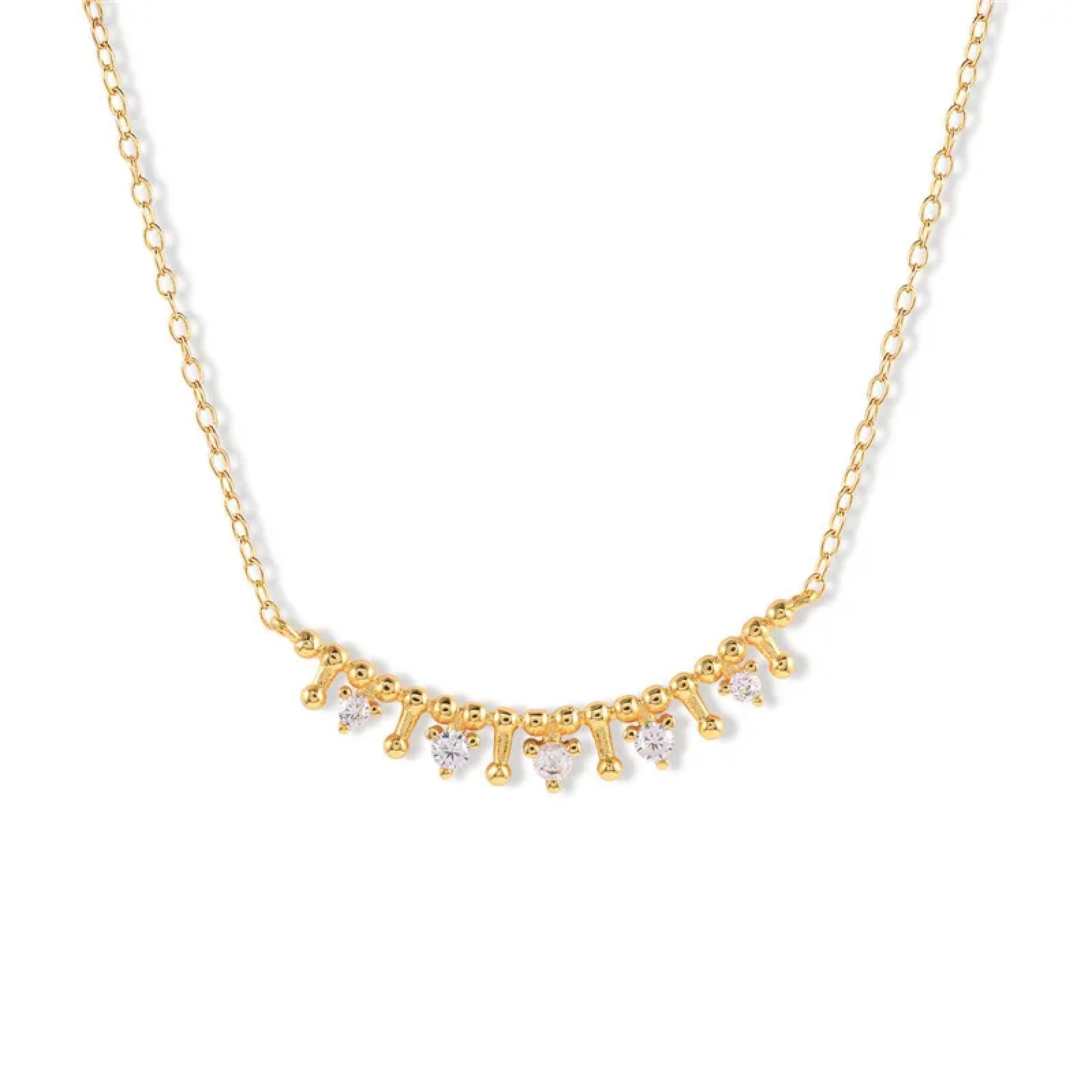 Focisa Collar Colgante Cadena Hombre Mujer Joyas Necklace Corona Clásica 925 Collar Mujer Collar De Boda Joyería Gargantilla