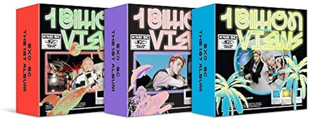 EXO 1 Billion Views 3枚セット ♡Unboxing EXO-SC 엑소 세훈&찬열 1st Studio Album 1 Billion