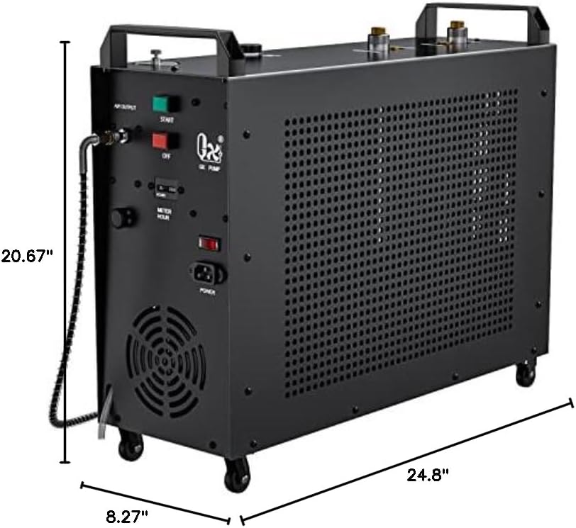 GX-E-5K2 PCP Air Compressor, 5800psi 110V 1200W, Auto-Stop Setting, 2 Pistons & 4 Stages Compression, Water and Fan Cooling, Moisture Filter,10 Hours Continuous Work (5K2 dual cylinders) - Image 8