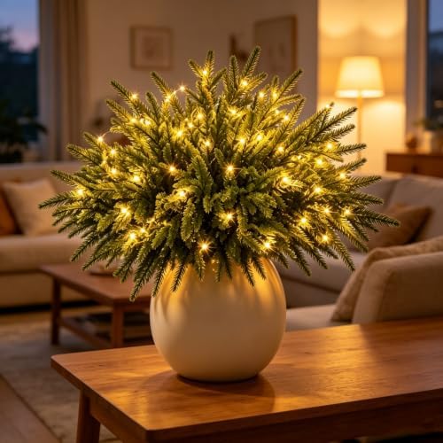 Enchanted Evergreen LED Lighted Artificial Branches