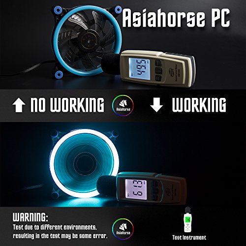 Asiahorse Solar Eclipse UFO120mm Dual Aperture LED Long Life Case Fan,PC Custom DIY from Water Cooling System CPU Cooler 2PACK(ice Blue) - Thumbnail 5