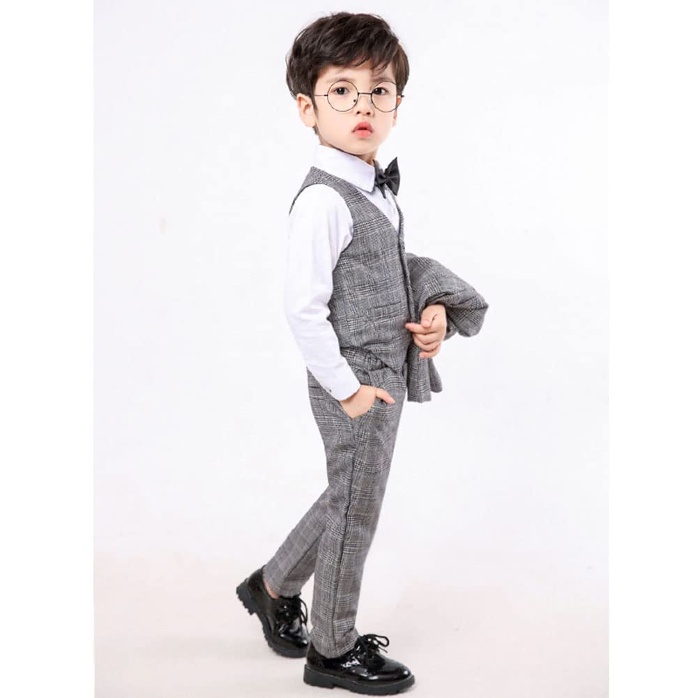 Conjunto de Chaqueta y Pantalón Traje de Boda para Niños Traje de Ceremonio Bautizo Comunión Traje Formal para Fiesta de Graduación Esmoquin