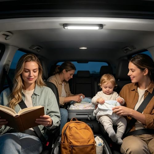 Lámpara de sensor magnético para coche y luz para maletero de sedan 3