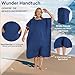 Pameil Badeponcho Damen& Herren,Poncho Handtuch,Mikrofaser-Surf Poncho, Badeponcho Handtuch, aus Mikrofaser auch als Umkleidehilfe Strand (Medium)