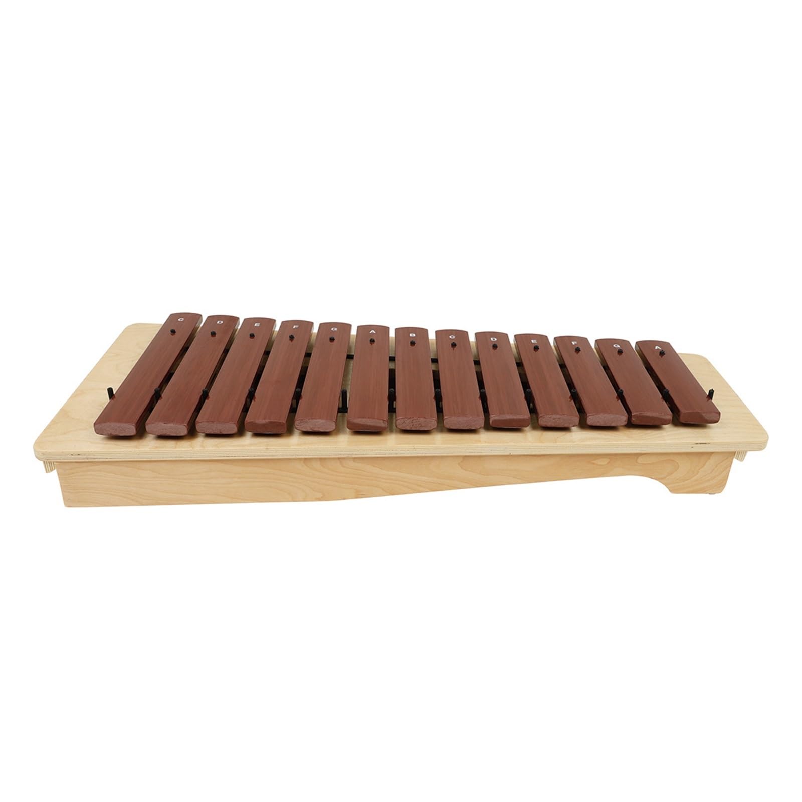 xilofono ​Legno Strumento A Percussione Xilofono con Piastra in Alluminio di Pino, Tipo Scatola Battuta A Mano A 13 Note Che Cambia Tono Medio-Alto E Basso