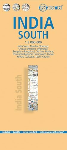 India South. Map 1:3 000 000: Einzelkarten: India South 1:3 000 000, Mumbai 1:30 000, Kolkata 1:30 000, Chennai 1:30 000, Hyderabad 1:30 000, ... Kochi 1:30 000, India administrative and t