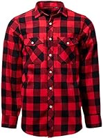 J.VER Chemises Homme en Flanelle Chemises Casual à Carreaux Manches Longues Chemise Chaude de Bucheron Regular Fit