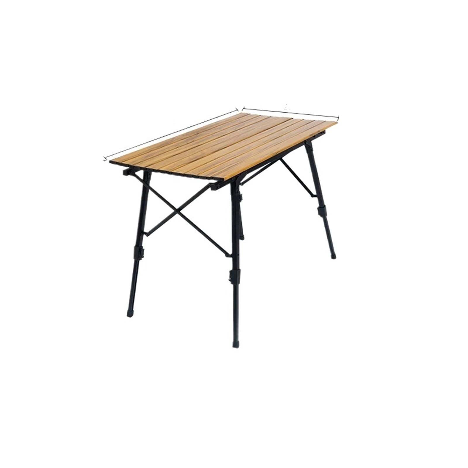 Table pliante de camping orange pour vos pique-niques et bivouacs
