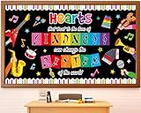 gisgfim Music Bulletin Board Decorations Set Back to School Classroom Musical Instruments Paper Cutouts Colorful Music Note Bulletin Board Decor for Kids Teacher Nursery Preschool Door Chalkboard Wall